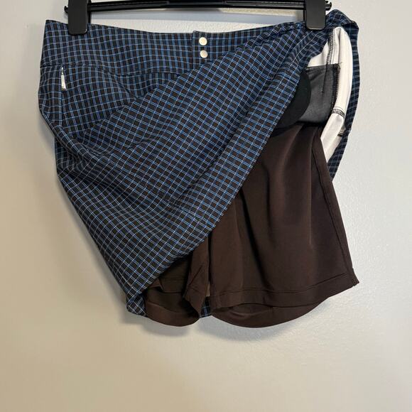 Jofit Blue Plaid Athletic Skort 10 Golf Tennis - Picture 3 of 5